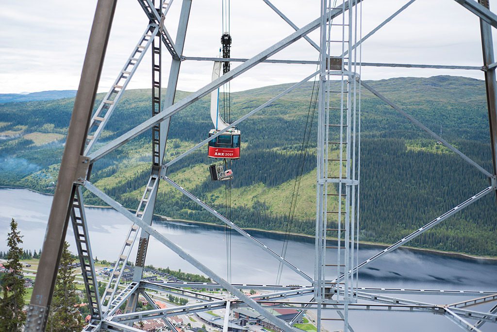 Aquajet on location - Åre cableway