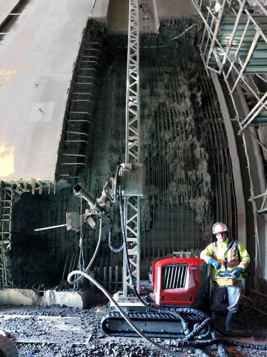 Aquajet on location jobreport customer hydrodemolition concrete repair aqua cutter ecoclear canada job project hydroelectric generating station operation